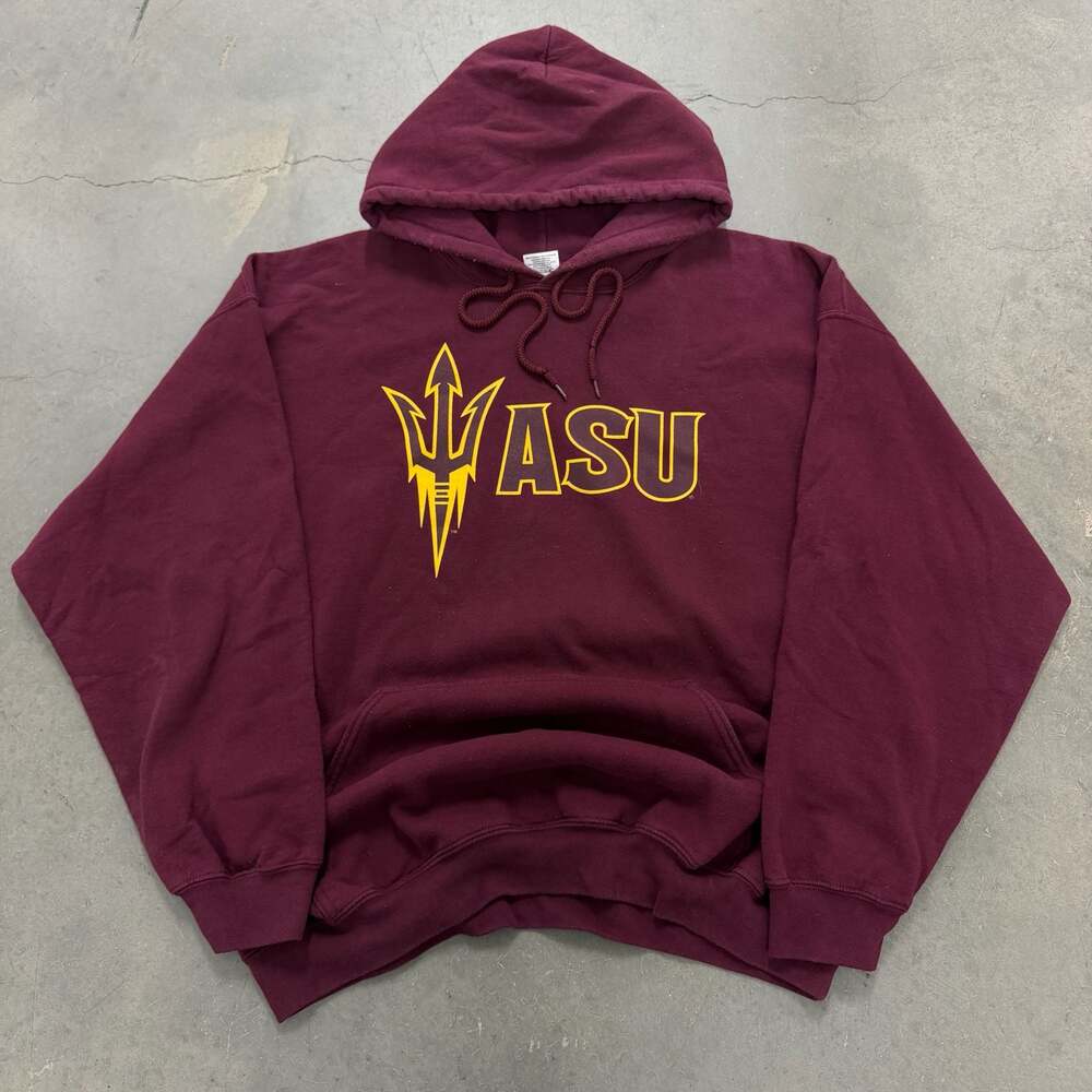 Arizona State Sun Devils ASU Hoodie Maroon Graphic Pullover XL